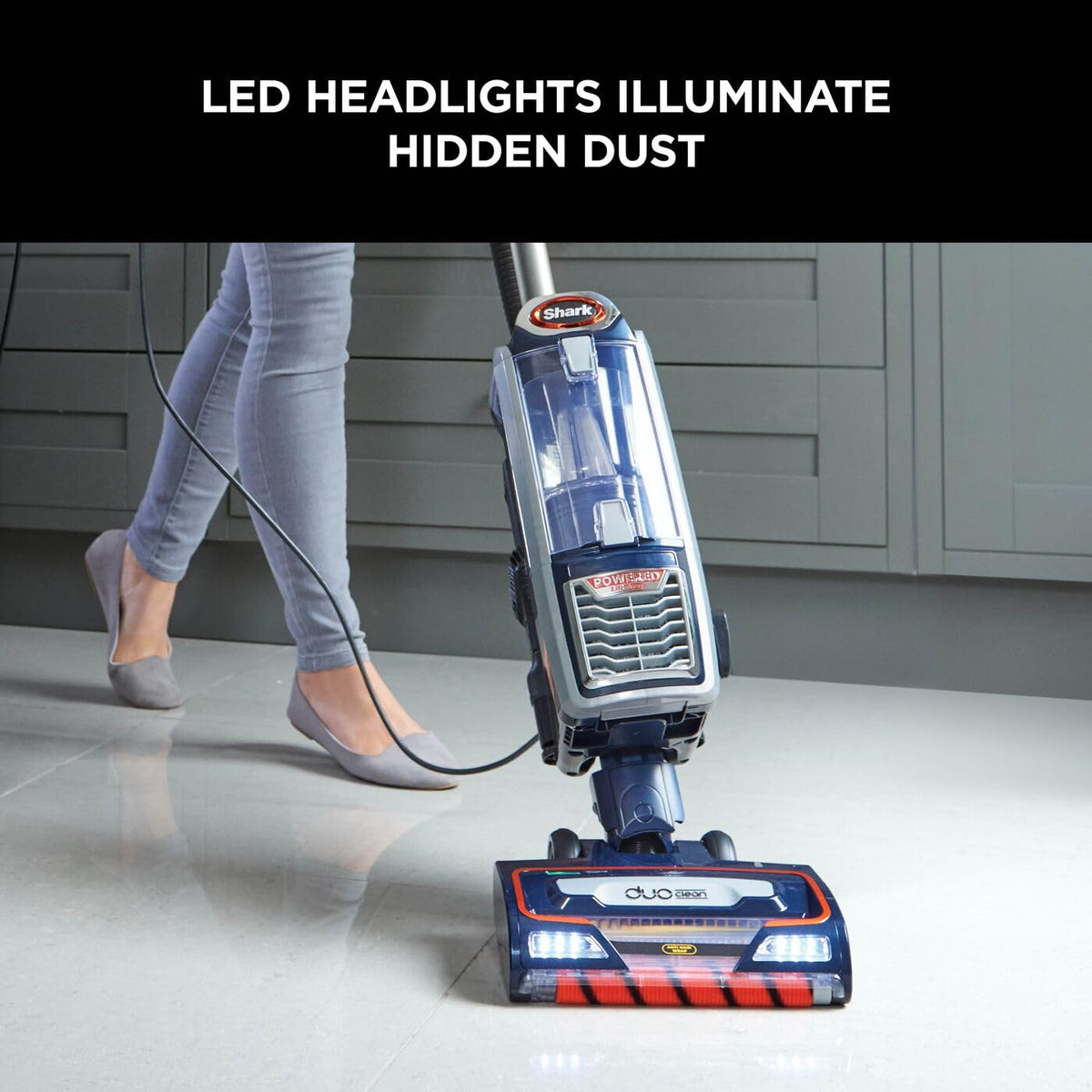 Shark Corded Upright Vacuum Cleaner,0.83L with Anti Hair Wrap Technology & DuoClean, Pet Model, Powered Lift-Away, LED Headlights
