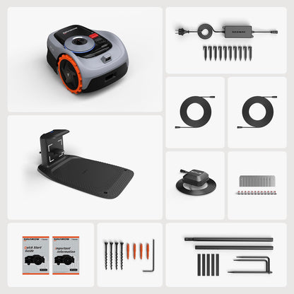 Segway Navimow i105E Robotic Lawn mower without Boundary, Rec. 500 m², Max. 600 m², EFLS 2.0 RTK + Vision Robot Lawnmower