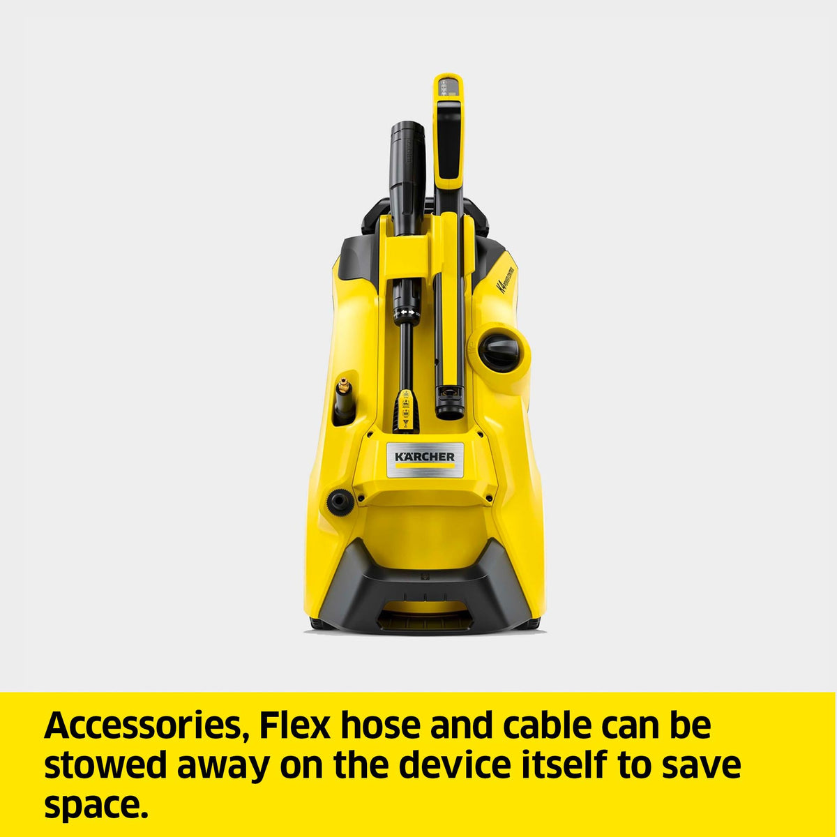 Kärcher K 4 Power Control Flex Pressure Washer, max. 130 bar,Flow Rate:420 l/h,Area Coverage: 30 m²/h,Water Filter,Weight: 11.5 kg