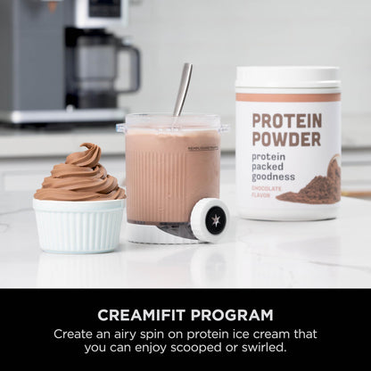 Ninja CREAMi Scoop and Swirl Soft Serve and Ice Cream Maker with 2x Tubs, 13 Functions, Makes Ice Cream, Soft Serve