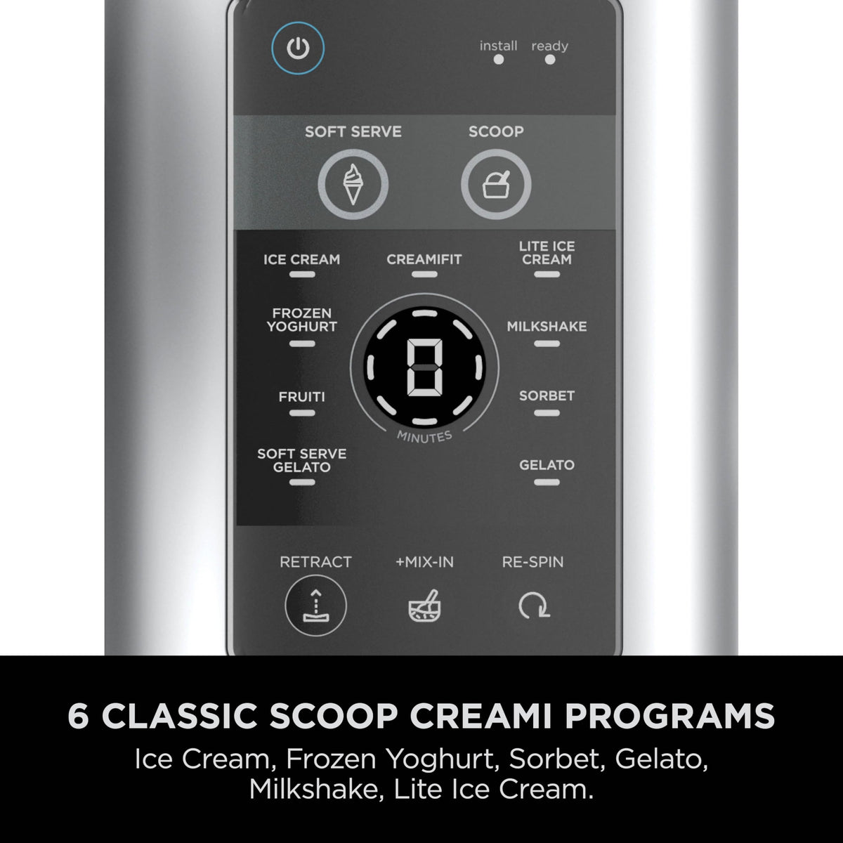 Ninja CREAMi Scoop and Swirl Soft Serve and Ice Cream Maker with 2x Tubs, 13 Functions, Makes Ice Cream, Soft Serve