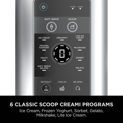 Ninja CREAMi Scoop and Swirl Soft Serve and Ice Cream Maker with 2x Tubs, 13 Functions, Makes Ice Cream, Soft Serve