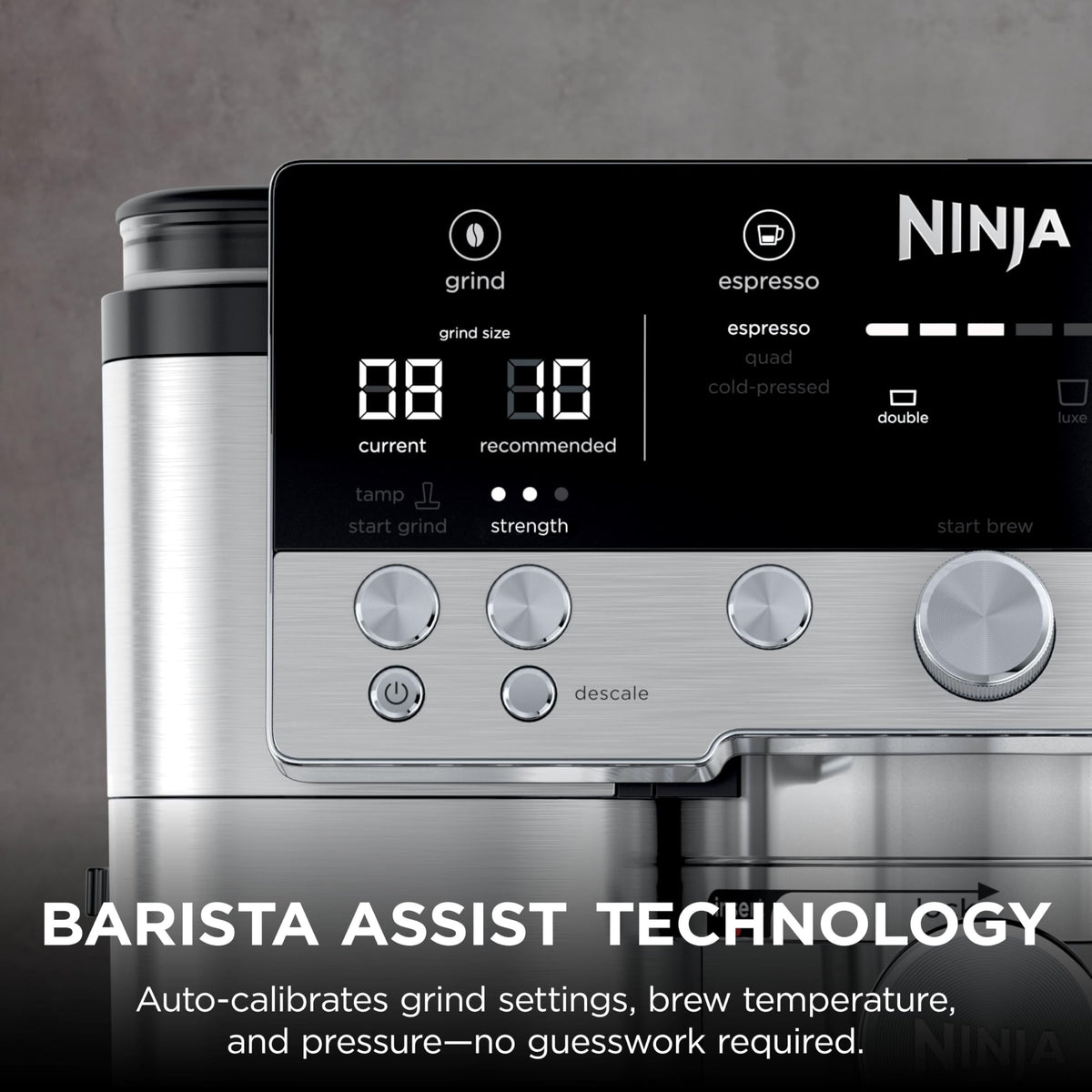 Ninja Luxe Premier 3-in-1 Coffee Machine, Latte, Cappuccino, Cold Brew & Espresso Maker With Built in Bean Grinder & Milk Frother
