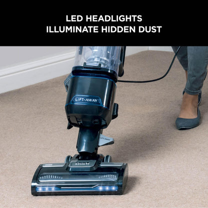 Shark Corded Upright Vacuum Cleaner 1.1L with Lift-Away Technology, LED Headlights, Anti-Allergen, 8m Cord, 750W, Crevice