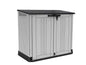 Keter Store It Out Nova Outdoor Garden Furniture Storage Shed Light Grey with Dark Grey Lid | Fade Free | All Weather Resistant